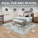 8x10 Area Rugs for Living Room Rug Washable: Modern Large Rug for Dining Room Bedroom Carpet Non Slip 8 by 10 Indoor Abstract Nursery Home Office Brown Grey by TinyTreasures Baby Boutique