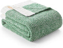 Snuggle Sac Green Throw XL Blanket 50x70,Super Soft Warm Blankets Oversized Throw Knit Blankets Fuzzy Plush Blanket, Heather Green, 50x70 inches by TinyTreasures Baby Boutique