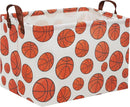 HIYAGON Rectangular Basketball Basket Kids Gift Basket Baby Toy Storage Bin Organizer Box Room Decor(Basketball) by TinyTreasures Baby Boutique