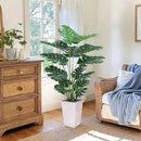 Artificial Monstera Plant 5ft, Realistic Fake Plants with Silk Leaves & Texture Trunk, Artificial Plants for Home Office Decor Indoor Outdoor Housewarming Gift by CozyNest Decor