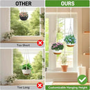 10 Inch Hanging Planters for Indoor & Outdoor Plants (2 Pack) - Self-Watering & Drainage Flower Pots with 2 Kinds of Plant Hangers for Home Decor & Garden (White, 10 in) by GreenHaven Gardens