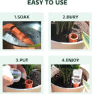Wine Bottle Watering Spikes, Terracotta Watering Spikes for Out | Indoor Plants, Self Watering Planter Insert, Vacation Plant Watering Devices, Clay Plant Watering Globes, 8-Pack by GreenHaven Gardens