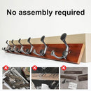 SKOLOO 36-Inch Cherry Wood Coat Rack Wall Mount with 6 Triple Hooks - Ideal for Family Entrances, Classrooms, and Pet Supplies Storage - Perfect Coat Hooks for Wall by CozyNest Decor