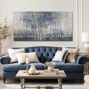 Canvas Wall Art Decor Pictures Wall Decor Prints Modern Large Wall Art Gold Wall Art Blue Grey Misty Botanical Textured Artwork for Walls For Room Living Room Bedroom Office Wall Decor 24"X48" by CozyNest Decor