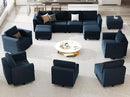 Belffin Modular Sectional Sofa with Storage Seats Velvet L Shaped Corner Couch Convertible Sectional Sofa with Chaise (Blue, L Shape-1)… by CozyNest Decor