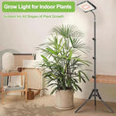 LBW Stand Grow Lights for Indoor Plants, Full Spectrum 96 LEDs Plant Grow Light, Upgraded Floor Grow Lamp with Adjustable Tripod Stand 21-68in, On/Off Switch,Ideal for Tall Large Houseplant Growing by GreenHaven Gardens
