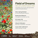 Eden Brothers Field of Dreams Flower Mixed Seeds for Planting, 1 lb, 480,000+ Seeds with German Chamomile, Cornflower | Attracts Pollinators, Plant in Spring or Fall, Zones 3, 4, 5, 6, 7, 8, 9, 10 by GreenHaven Gardens