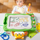 NIPLOOW Magnetic Drawing Board with Early Educational Toy, Doodle Board Montessori Preschool Travel Toys Gifts for 3 4 5 6 Year Old Etch Sketch Erasable Writing Pad by TinyTreasures Baby Boutique