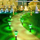 Halloween Solar Lights Outdoor 8 Pack Green LED Waterproof Mushroom Outside Lights for Yard Garden Patio Pathway Walkway Landscape Halloween Decorations by CozyNest Decor