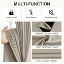 NICETOWN Blackout Curtains for Bedroom, Grommet Privacy 100% Blackout 96 inches Length Thermal Insulated Curtains for Living Room, 2 Panels, 52W x 96L, Natural by TinyTreasures Baby Boutique