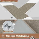 BEQHAUSE Dirt Trapper Door Mat 32" x 48", Doormat Non-Slip Entryway Rugs Washable, Dog Door Mat Stain Resistant and Absorbent Welcome Floor Mat for Front Back Door, Muddy Wet Shoes & Paws, Beige by CozyNest Decor