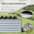 Domi Raised Garden Beds Outdoor, 8x4x2ft Thickening Tall Metal Rectangular Deep Root Box Planter for Vegetables, Flowers, Herbs, and Succulents 2" Deep w/ 456 Gallon Capacity - Silvery by GreenHaven Gardens