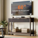 Lulive 51" Fluted Console Table for Entryway, Entryway Table with 3 Wooden Drawers, Farmhouse Behind Sofa Table for Living Room, Hallway, Couch, Foyer by CozyNest Decor