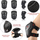 Kids Bike Skateboard Helmet Pad Set,Toddler Cyling Protective Gear Knee & Elbow Pads Wrist Guards for 5-8-10-12-14-16 Years Girls Boys Bicycle Scooter Roller Skate Inline Skating Rollerblading by TinyTreasures Baby Boutique