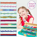 Friendship Bracelet Making Kit with Storage Box,DIY String Bracelet Arts and Craft for Girls Aged 8-12,Kids' Travel Activity Toy Set,Easter Birthday Gifts for Ages 6 7 8 9 10 11 12 Year Old Blue by TinyTreasures Baby Boutique