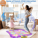 SUNLIN Dance Mat Toys for Girls Ages 3-10 | Dance Pad with LED Lights, Adjustable Volume, 9 Built-in Music, 7 Game Modes, 5 Challenge Levels | Christmas Birthday Gifts for 3 4 5 6 7 8+ Years Old Girl by TinyTreasures Baby Boutique