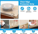 15ft Transparent Soft Edge Guard & Self-Stick Corner Protectors for Child Proofing Furniture, Glass Tables and Desk Edges - Clear Protection Solution for Baby Safety by TinyTreasures Baby Boutique