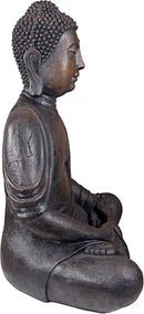 Design Toscano Meditative Asian Decor Grand Temple Indoor/Outdoor Garden Statue, Large, 40 inches tall, Cast Stone Resin, Dark Stone Finish by GreenHaven Gardens