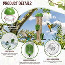 LONA Bird Feeders for Outdoors, Tube Feeder Weatherproof with Multiple Hanging Methods, Wild Bird Feeding Silo for Outside, 3 Port by CozyNest Decor