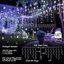 1600 LED 164FT Outdoor Christmas Lights Plug in 8 Modes with Timer Dimmable Christmas Decorations Waterproof Indoor Curtain String Lights for Roof Porch Garden Holiday Wedding Party Decor Cool White by GreenHaven Gardens