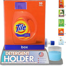 Skywin Laundry Detergent Holder For Eco Box Laundry Soap Dispenser with Easy-to-Store Package - Less Plastic Liquid Detergent Dispenser (Grey) by CozyNest Decor