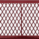 Global Industrial 4 ft. Expanded Metal Rectangular Outdoor Steel Picnic Table, Red by GreenHaven Gardens