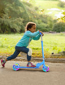 Scooter for Kids Ages 3+, 2 Wheels Kids Kick Scooter with Led Light Up & 3 Levels Adjustable, Lightweight Foldable for Boys&Girls by TinyTreasures Baby Boutique