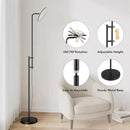 SUNMORY 32W/3000LM Floor Lamps, Super Bright LED Standing Lamp with Remote Control, Adjustable Tall Lamp with 350°Rotating Head, Modern Dimmable Torchiere Corner Lamp for Living Room, Bedroom, Office by CozyNest Decor