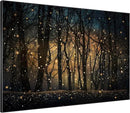 SIGNWIN 60"x72" Extra Large Framed Wall Art Magical Firefly Night Forest, Enchanted Woodland Scene for Home Living Room Bedroom Decor (Frame Assembly Required) by CozyNest Decor