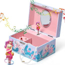 Jewelkeeper Girls Musical Jewelry Box - Durable Pine Fiberboard with Soft Pink Lining - Kids Jewelry Box - The Beautiful Dreamer Tune - Gifts for Girls - Mermaid Jewellery Box - 6x4x3.5in by TinyTreasures Baby Boutique