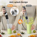 Immersion Blender Handheld, 3-Angle Adjustable with 21-Speed Electric Hand Emulsion Stick Blender with Stainless Steel Blade for Milkshakes, Puree, Soup, Baby Food, Smoothies by TinyTreasures Baby Boutique