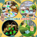 Luminous Mini Resin Animals 100 Pcs Glow in The Dark Resin Animals 100 Styles Miniature Fairy Garden Mini Ducks Figurines Slime Charm for Accessories Landscape Aquarium Potted Decoration by GreenHaven Gardens
