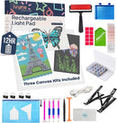iVyne Rechargeable A4 Light Pad for Diamond Painting & Art Projects – LED Light Board with Diamond Art Accessories – Ultra-Thin & Portable Diamond Dot Light Board, Perfect for Artists - White by TinyTreasures Baby Boutique