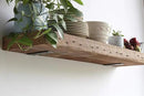 Urban Legacy Reclaimed Barn Beam Deep Shelves | Deep Shelves with Brackets Included, Set of 2 | (Natural Low Profile Bracket, 48" x 11" x 3") by CozyNest Decor