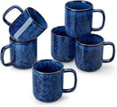 vancasso STARRY Coffee Mugs Set, 12 oz Ceramic Coffee Cups for Latte Hot Tea Cappuccino Cocoa Milk Stoneware Cups Set of 6, Dishwasher & Microwave Safe, Blue by CozyNest Decor