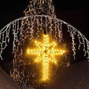 22" Bethlehem Star Outdoor Christmas Lights 90 LEDs Christmas Tree Lights Hanging Lights Mains Powered Polaris Christmas Decorations,Star of Bethlehem Lights for New Year Holiday Wedding Party Decor by GreenHaven Gardens