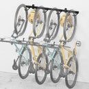 monTEK Enhanced Bike Storage Rack, Adjustable 4-Bike and 2-Helmet Hangers for Indoor Bike Storage, Customizable for Various Bike Sizes, Heavy-Duty Steel Bike Wall Mount, Max Load 265lbs, 48-in by GreenHaven Gardens