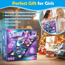 Large Double Electronic Dance Mats, Dance Pad with LED Light & Wireless Bluetooth, Music Dance Toy with 6 Game Modes, Challenge Game for Single & Double Players, Dance Mat Toy for 3-12 Year Old Girls by TinyTreasures Baby Boutique