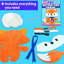 KRAFUN Fox Animal Sewing Kit for Kids Beginner My First Art & Craft, Includes Fox Doll Stuffed Animal, Instructions & Plush Felt Materials for Learn to Sew, Embroidery, Age 7 8 9 10 11 12 by TinyTreasures Baby Boutique