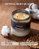 M&SENSE Pepper Lavender Scented Candles for Men, 2 Wick 11.6oz 70 Hours Slow Burning Natural Soy Candle for Christmas, Organic Black Masculine Candles Home Fragrance Holiday Candle for Him by CozyNest Decor