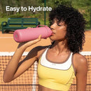 Insulated Water Bottle with Straw Stainless Steel Water Bottle, Leak-Proof, BPA-Free, Double Wall Vacuum Keeps Cold for 24 Hours for Sports, Travel, School (18 oz, Tulip) by CozyNest Decor