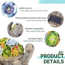 GIGALUMI Solar Garden Statues Turtle Figurine Lights for Outside, Yard Decorations Outdoor, Garden Decor Unique Birthday Housewarming Gifts for Mom, Women for Mothers Day by GreenHaven Gardens