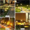 Solar Pathway Lights Outdoor - 10 Pack Solar Powered Garden Lights Waterproof, Decor Landscape Lighting with Three Lighting Modes for Yard, Lawn, Walkway, Driveway, Warm White by GreenHaven Gardens