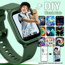Smart Watch for Kids No Phone Needed, Tempered Glass Fitness Tracker Boy Teens with 19 Sport Modes, Pedometer, Sleep Monitor, Kids Watch Birthday Gifts Toy Gift for Girls Boys 6-16 (Green) by TinyTreasures Baby Boutique