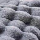BENVWE Fluffy Faux Fur Throw Blanket for Couch, Soft Plush Thick Cozy Fuzzy Luxury Minky Bubble Blanket for Home Living Room Decor Gift for Women, Light Grey, 63" x 80", 1100GSM by CozyNest Decor