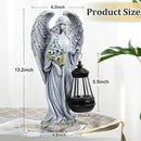 Solar Angel Outdoor Garden Decor Statues – 13.2 inches Solar Outdoor Sculptures for Outside Yard Art Patio Balcony Front Lawn Ornaments Gifts for Mom Grandma Women by GreenHaven Gardens