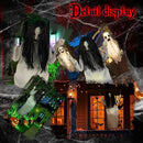 Halloween Decorations Outdoor Indoor Haunted Swinging Girl, Scary Ghost on Swing for Yard Porch, Creepy Motion Easy to Hang by CozyNest Decor