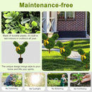 2 Pcs Artificial Bunny Shaped Topiary Trees, Artificial Green Boxwood Bunny Decorations with Gold Bow, Perfect for Indoor & Outdoor Front Porch, Easter& Garden Decor (Bunny Shaped Topiary Tree) by CozyNest Decor
