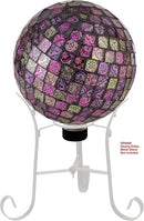Alpine Corporation 10" Diameter Indoor/Outdoor Glass Mosaic Gazing Globe Yard Decoration, Pink by GreenHaven Gardens