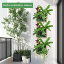 Vertical Wall Planter, 4 Pots Self Watering Living Planters Indoor, Wooden Frame Planter Wall Decoration Home Office (No Screw) by CozyNest Decor